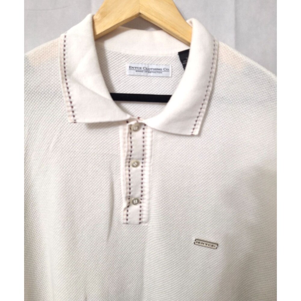 Vintage Enyce Polo Shirt Men 3XL Cotton Short Sleeve Hip Hop Y2K Streetwear 90's